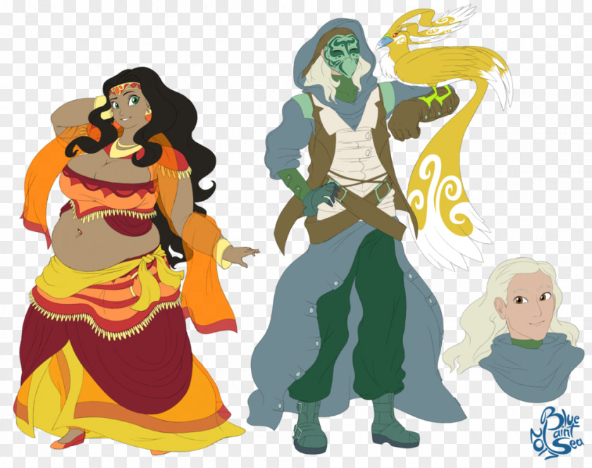Hand Painted Characters The Cycle Of Six Moons: Starriest Summer An Eclipsing Autumn Art Character PNG