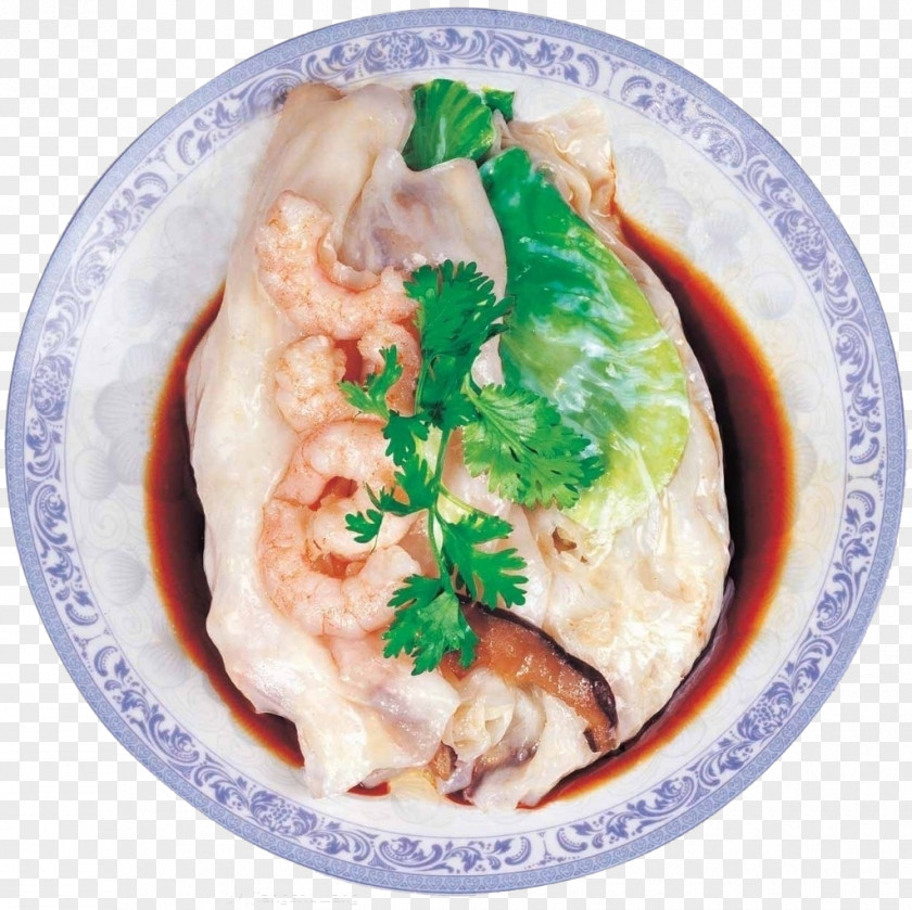 A Bowl Of Rice Rolls Chinese Cuisine Noodle Roll Fried PNG