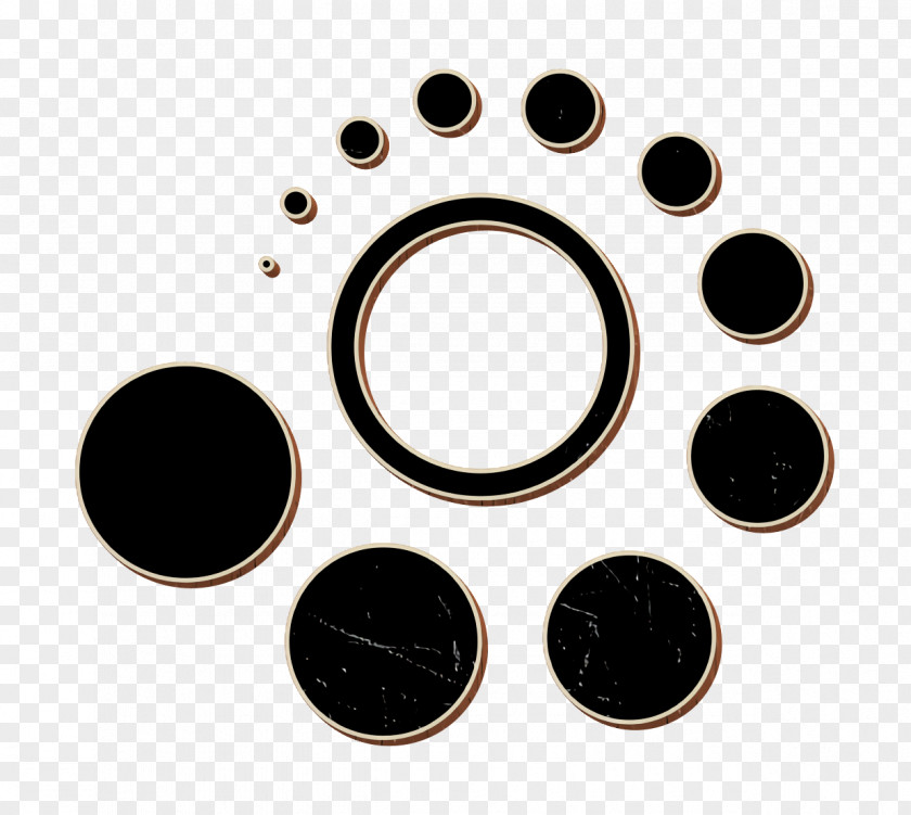 Circle With Dots Forming A Spiral In Perspective Icon Earth Icons Shapes PNG