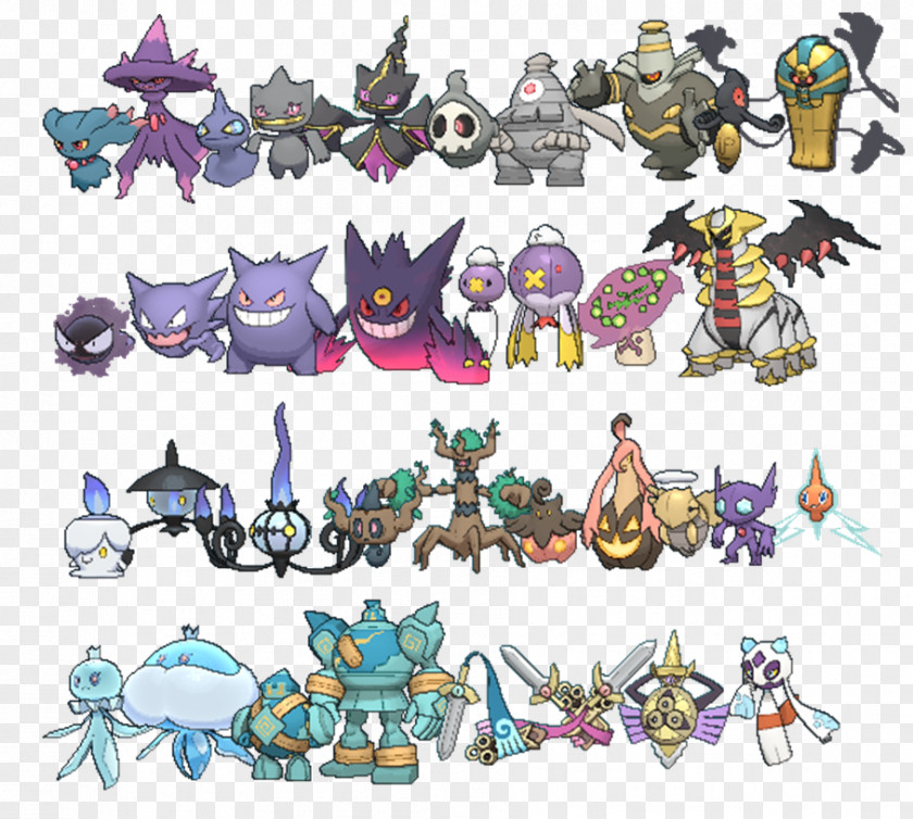 Ghost Pokémon X And Y Red Blue Haunter Types PNG