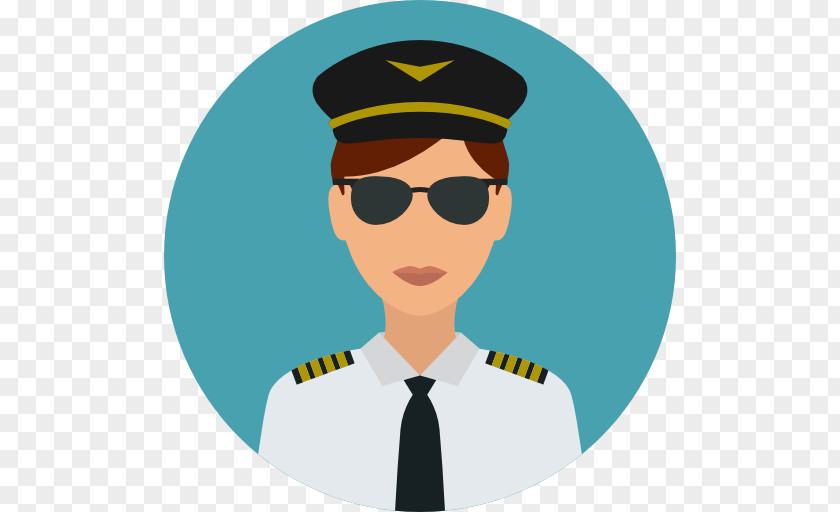 Pilot Airplane Avatar PNG