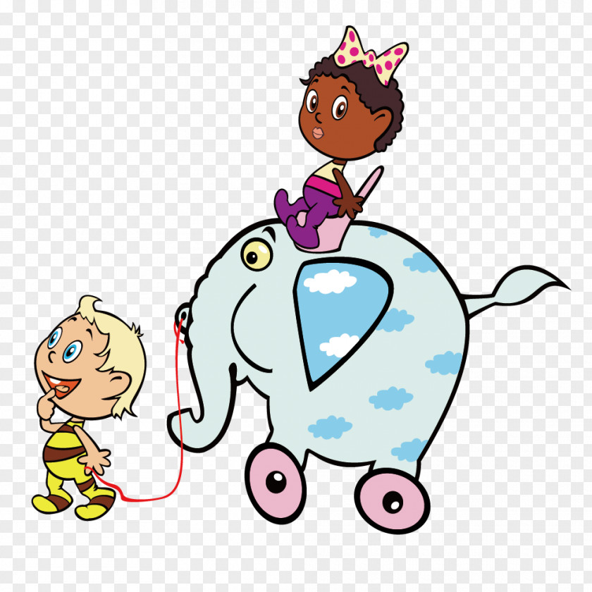 Play Elephant Car Children Child PNG