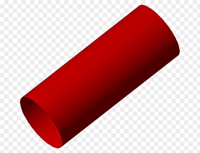 Red Cylinder Shape Circle Volume PNG