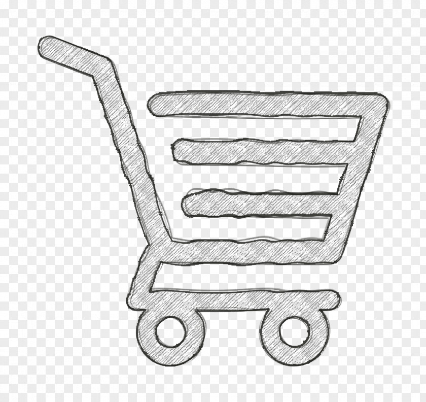 Shopping Cart Of Horizontal Lines Design Icon Store Transport PNG