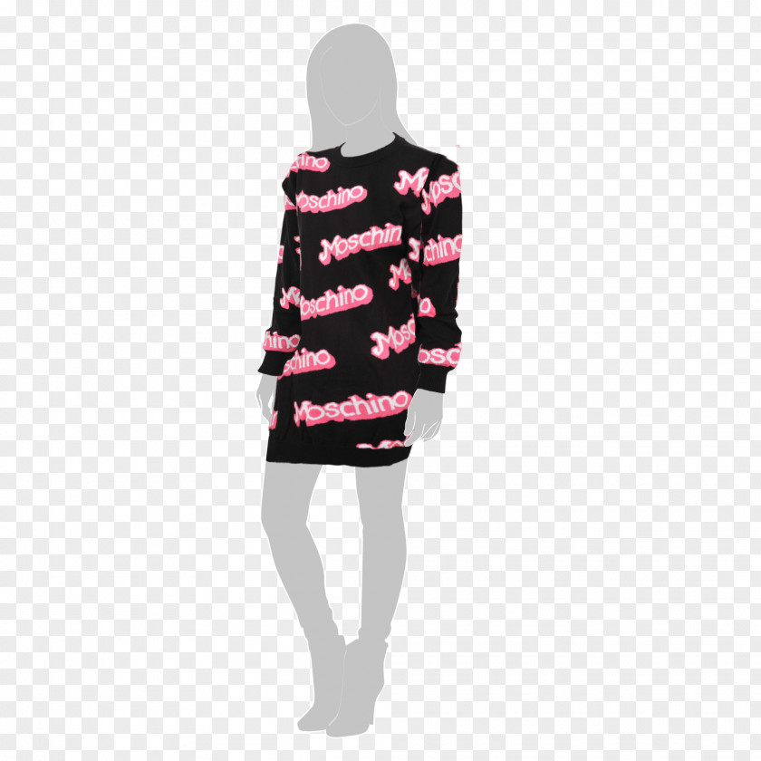Dress Sleeve Neck Pink M PNG