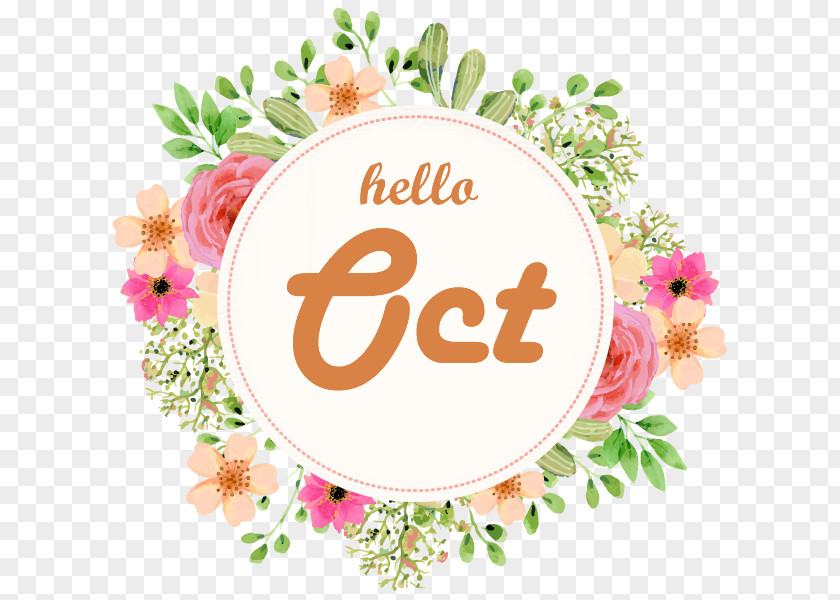 Hello October. PNG
