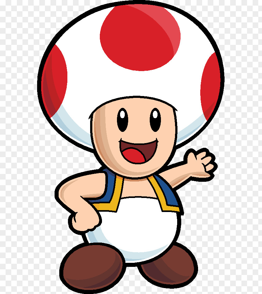 Mario Bros Super Bros. Toad Paper PNG