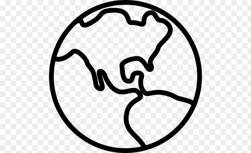 Planet Earth Line Clip Art PNG