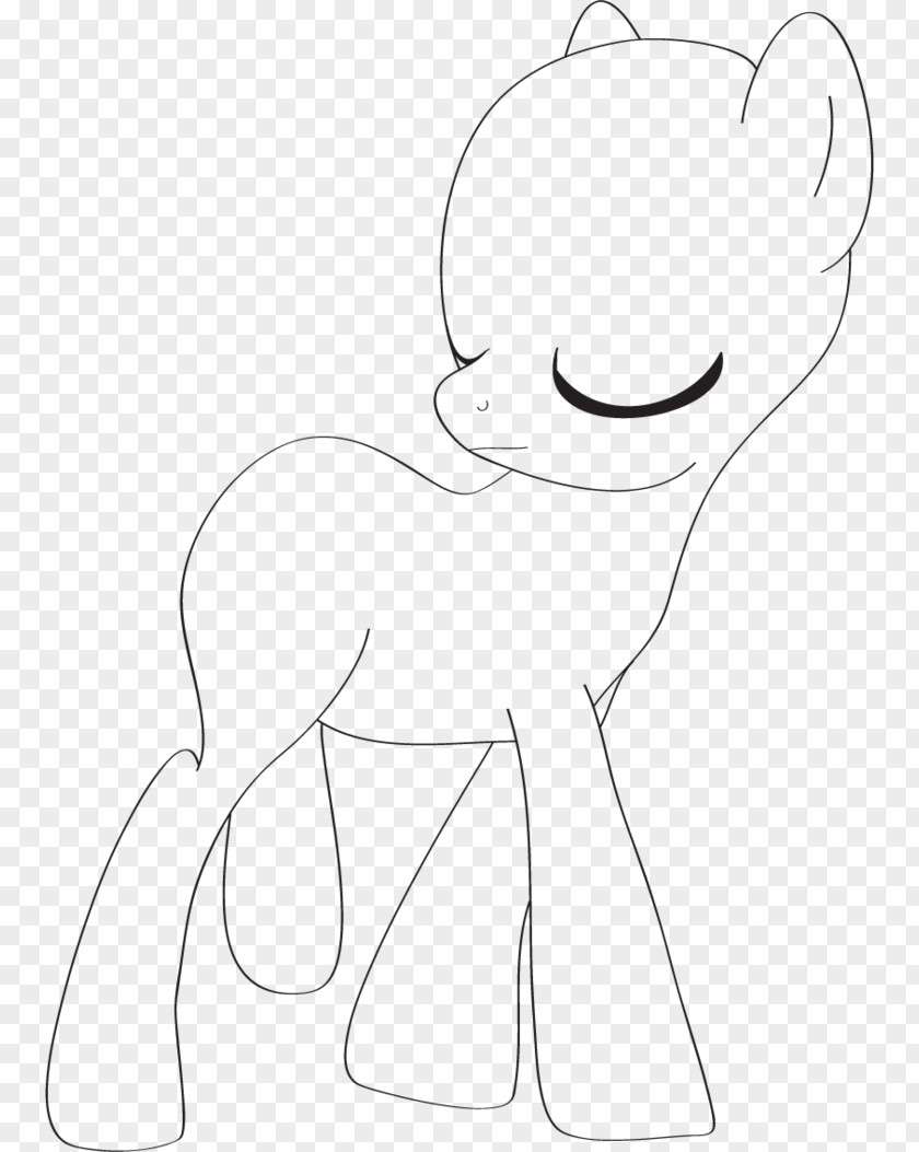 Pony Stencil Drawing /m/02csf Line Art Cartoon Clip PNG