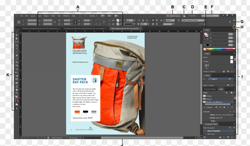 Adobe InDesign Workspace Computer Software Creative Cloud PNG