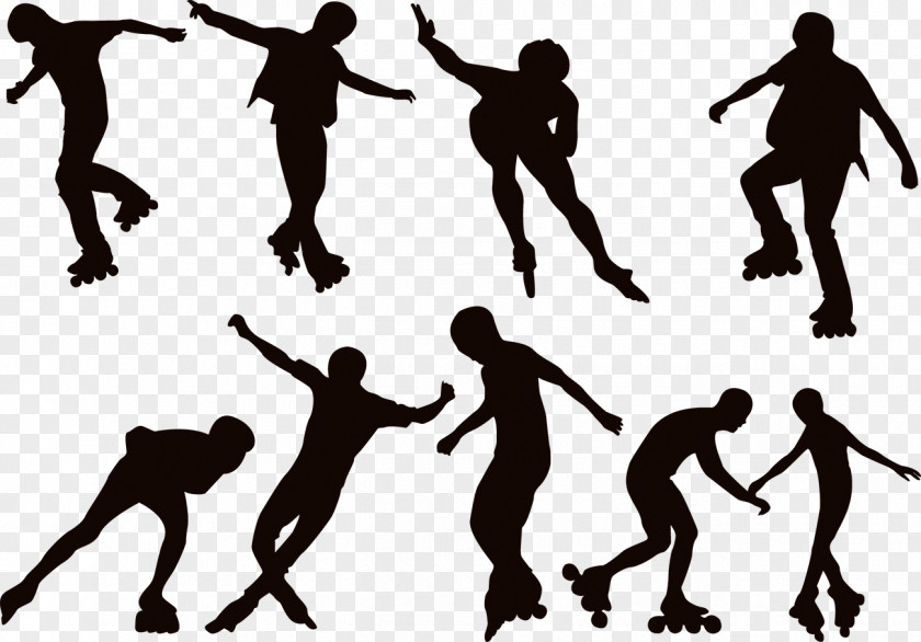 Skating Extreme Sports Roller Ice Silhouette PNG