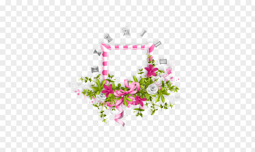 Wildflower Cross Pink Flowers Background PNG