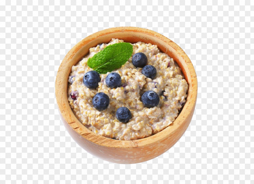 Blueberry Oatmeal Breakfast Vegetarian Cuisine Porridge PNG