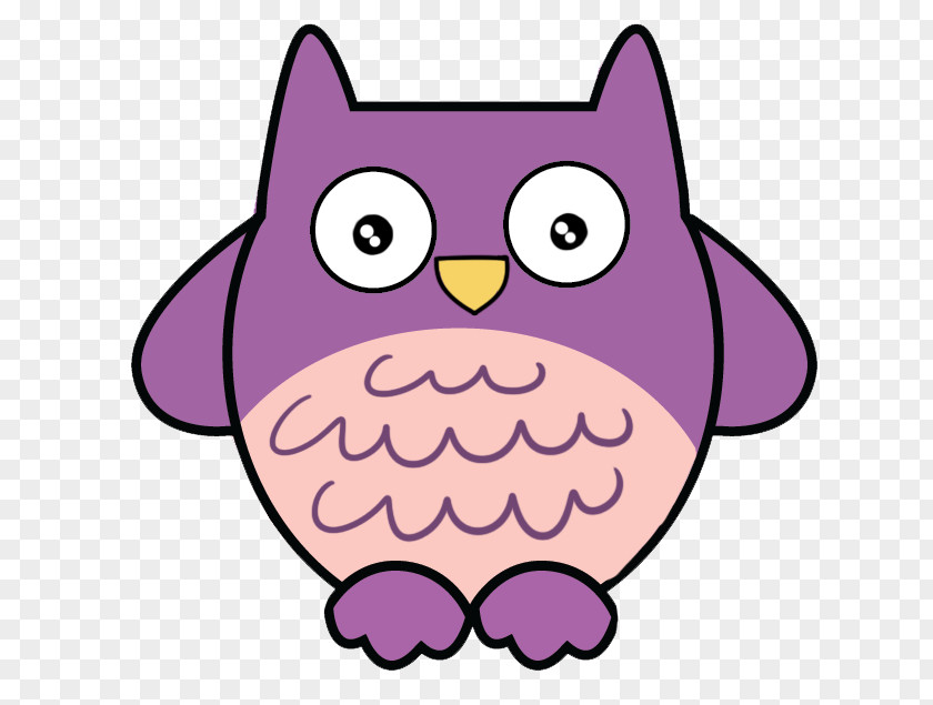 Free Cute Owl Clipart Lilac Drawing Green Clip Art PNG