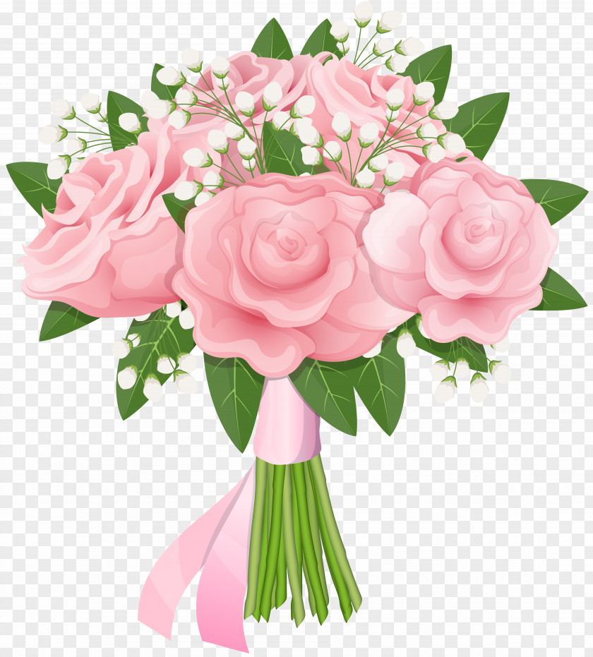 Pink Rose Bouquet Free Clip Art Image Flower PNG