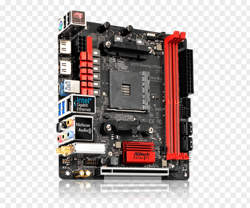 CPU Socket AM4 Fatal1ty X370 Gaming-ITX/ac Mini-ITX ASRock Motherboard PNG