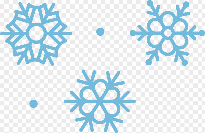Blue Sky Snow Snowflake Vector Material Royalty-free Illustration PNG