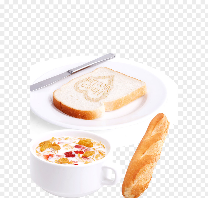 Breakfast Toast Full Fried Egg Bread PNG