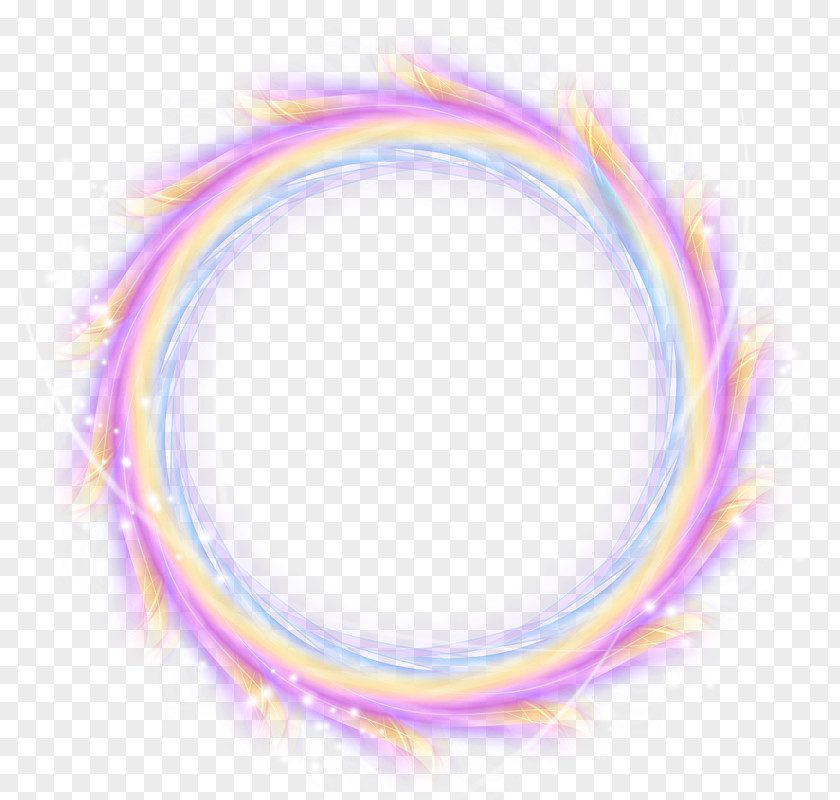 Colorful Ring Light Circle Aperture PNG