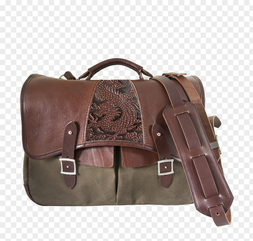Laptop Bag Handbag Messenger Bags Leather Waxed Cotton PNG