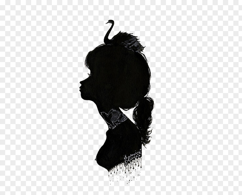 Silhouette Art Drawing Painting Photography PNG Photography, Black Swan Girl clipart PNG