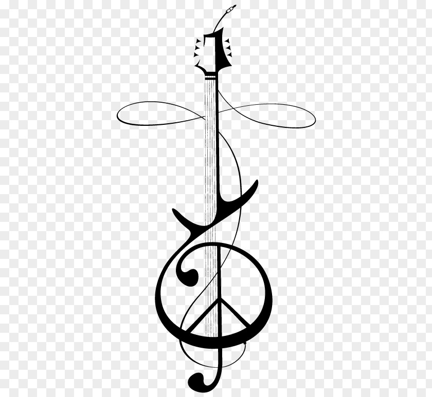 Small Tattoos Designs Clef Treble Guitar Art Musical Note PNG