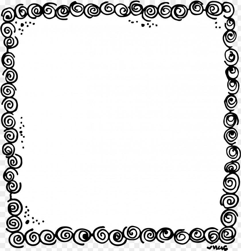 Border Box Clip Art Borders And Frames Image Illustration Black White PNG