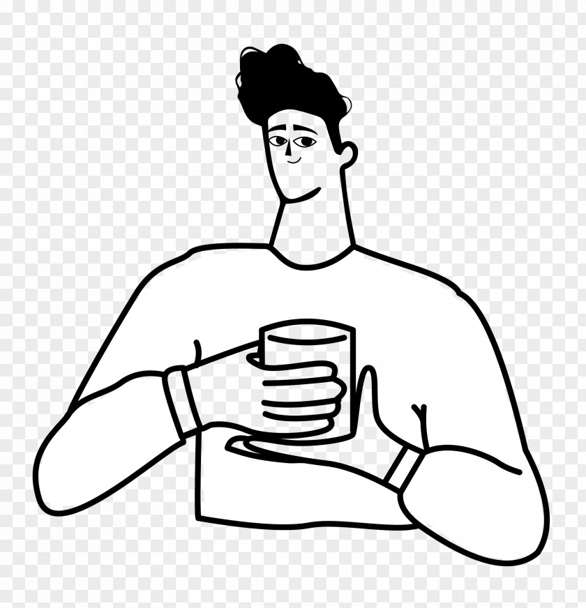 Drinking Tea PNG