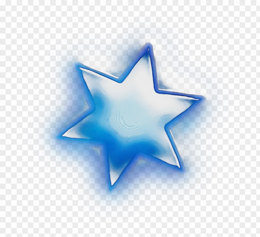 Electric Blue Star PNG