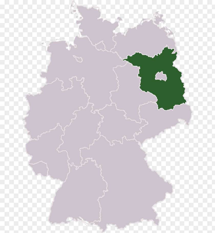 Map States Of Germany Stock Photography PNG