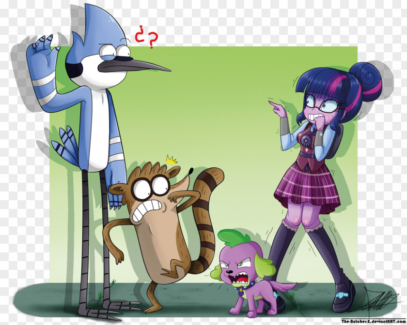 My Little Pony Twilight Sparkle Rainbow Dash Mordecai Pinkie Pie Spike PNG