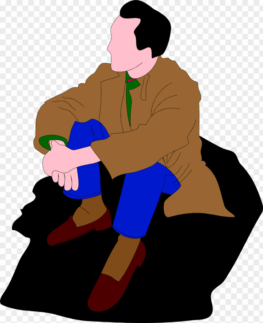 Sitting Man Stock Photography Clip Art PNG