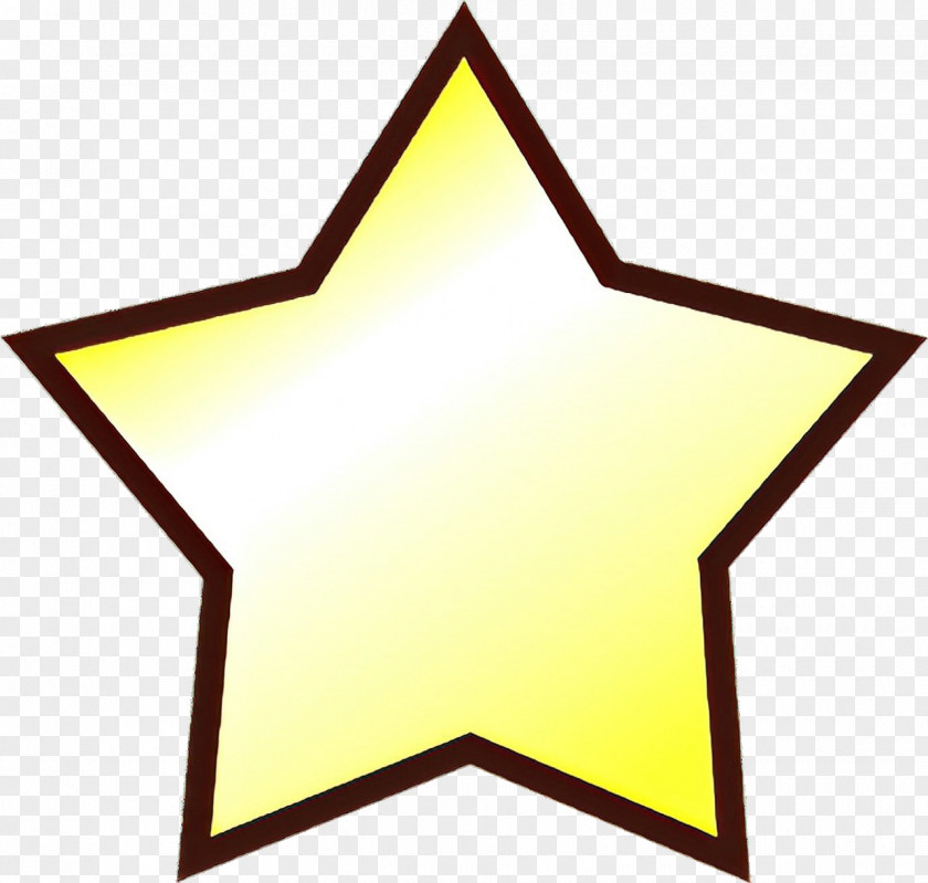 Triangle Star Clip Art Yellow PNG