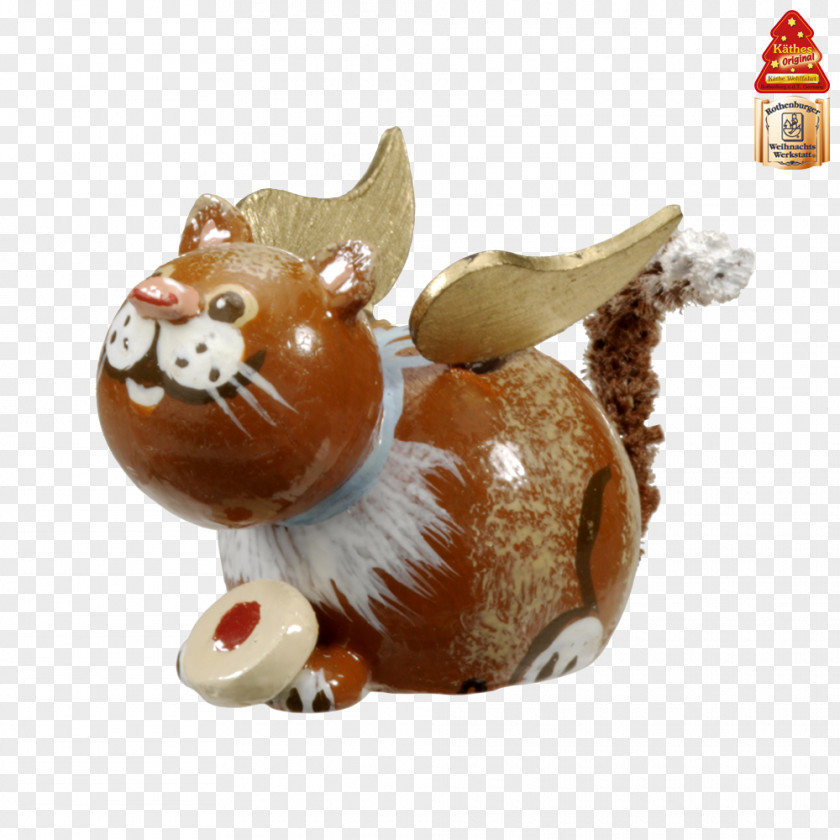 Hand Painted Design Cat Figurine Animal PNG
