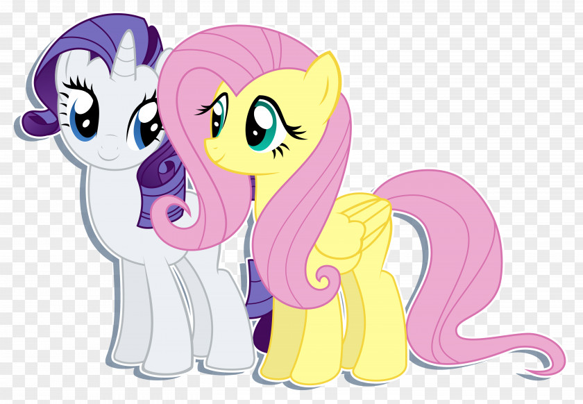 Horse Pony Fluttershy Rarity Pinkie Pie Rainbow Dash PNG