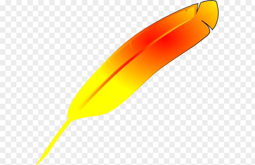 Indianer Bird Feather Orange Clip Art PNG