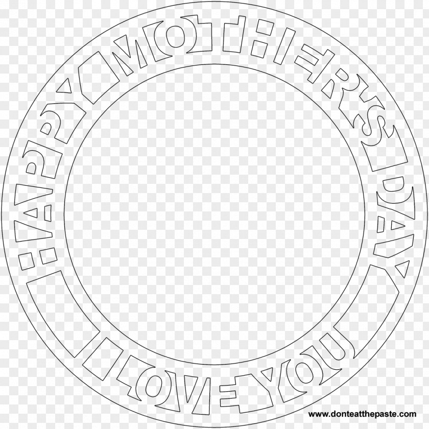 Mother's Day Mandala Coloring Book PNG