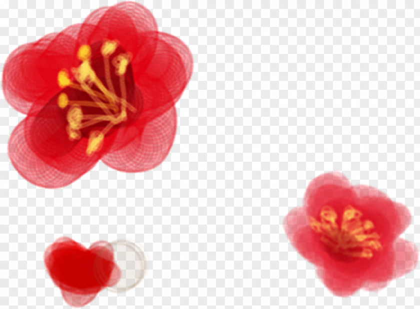 Red Plum Chinese Style Poster Blossom PNG