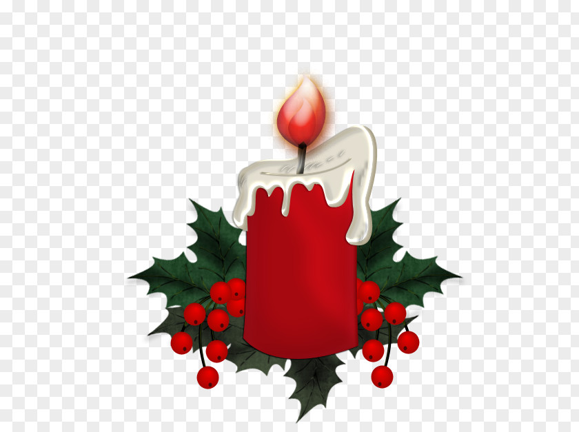 Candle Christmas Ornament Holly Advent Graphics PNG