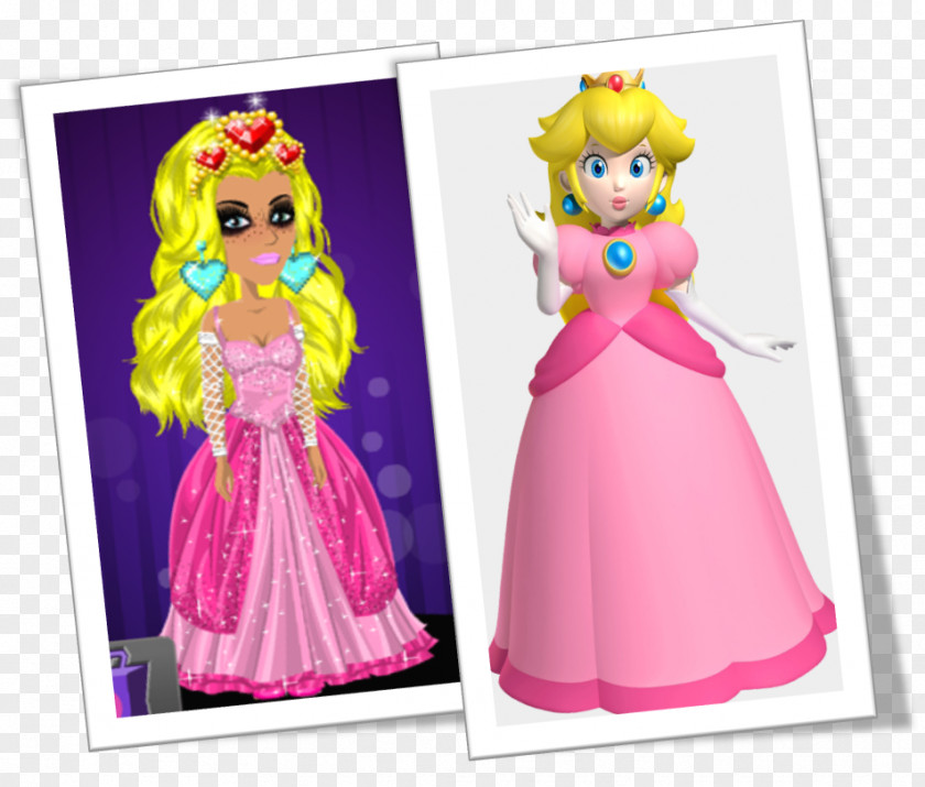 Cosplay Princess Peach Pink M Costume PNG