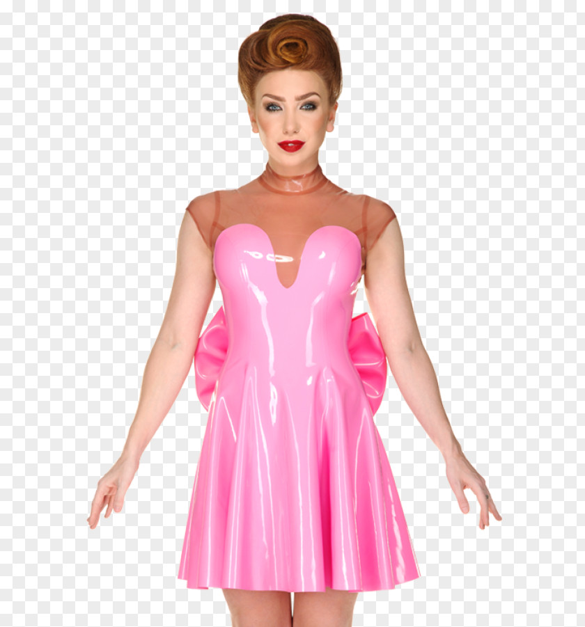 Pink Swing Dress Cocktail Clothing Party Costume PNG