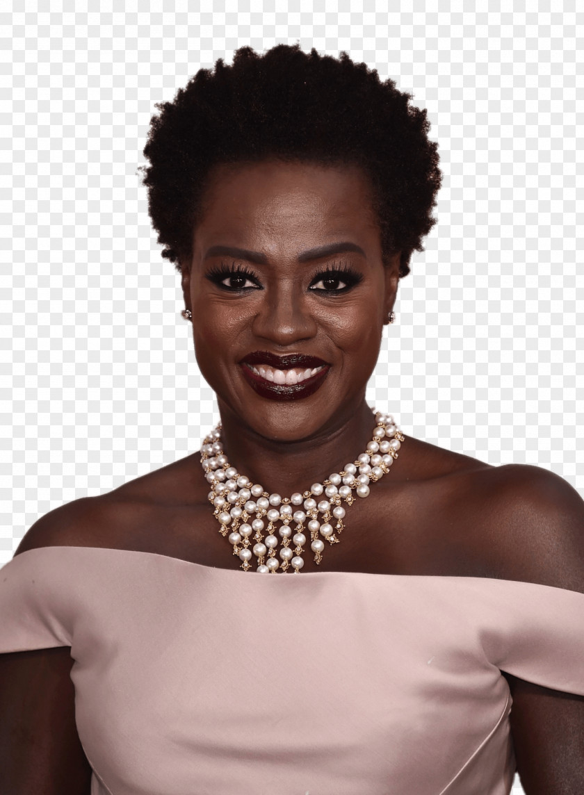 Portrait Viola Davis Female Hairstyle PNG