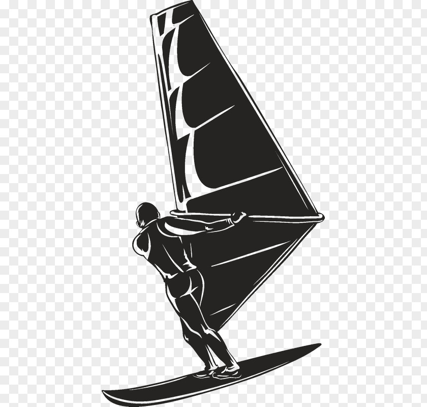 Silhouette Windsurfing Royalty-free PNG