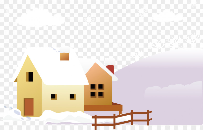 Housing Material Snow Warm Winter PNG