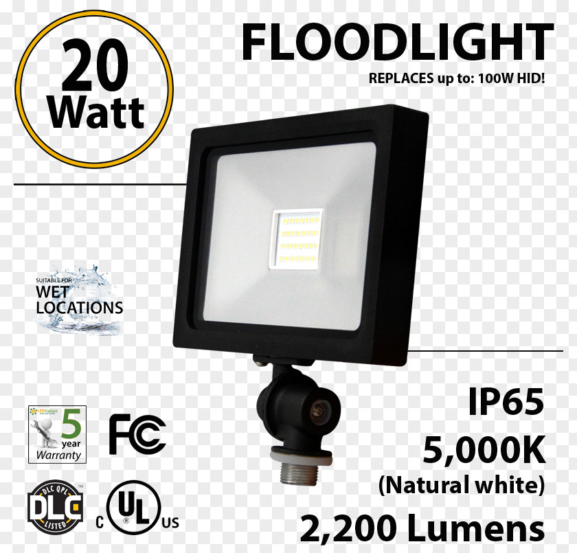 Light Floodlight LED Lamp Lighting Light-emitting Diode PNG