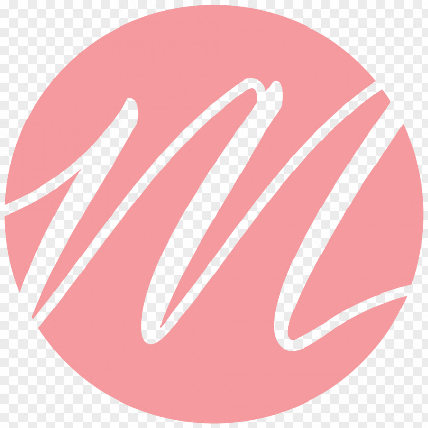 Coral Logo Brand Pink M Font PNG