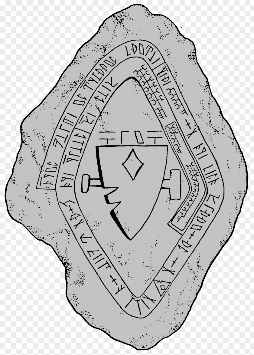 Dwarf Runestone Cirth English PNG