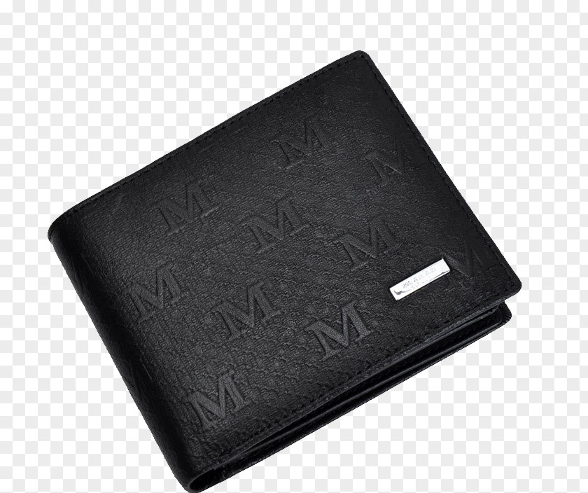 Black Wallet Square PNG