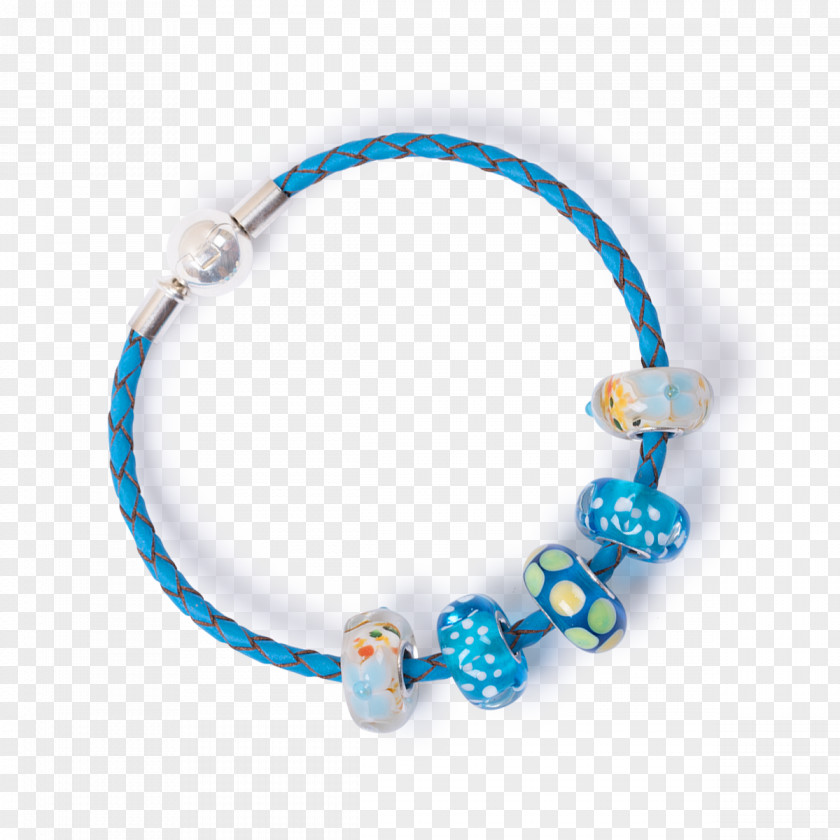 Blue Lagoon Turquoise Bead Bracelet Bag PNG