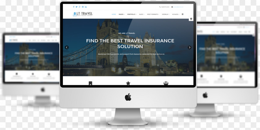 Imac Responsive Web Design Template System Joomla Bootstrap PNG